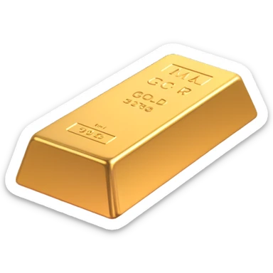 gold bar, without text sticker