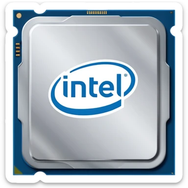 Intel processors emoji print 'GHz Computer 'on processor sticker