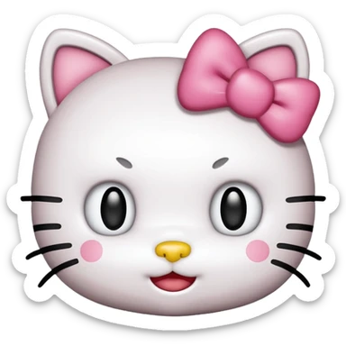 Hello-kitty hello-kitty mad sticker