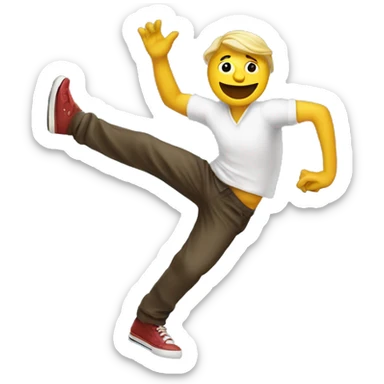 dancing man on car sticker