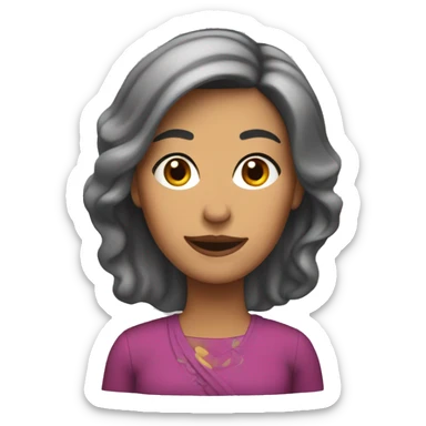 Mujer morena de 42años sticker