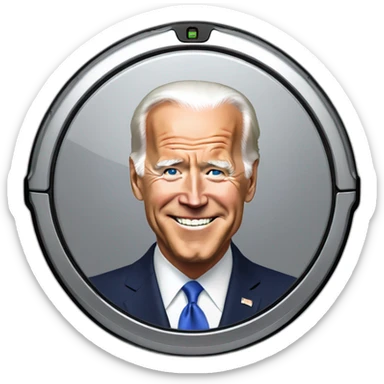 joe biden roomba sticker
