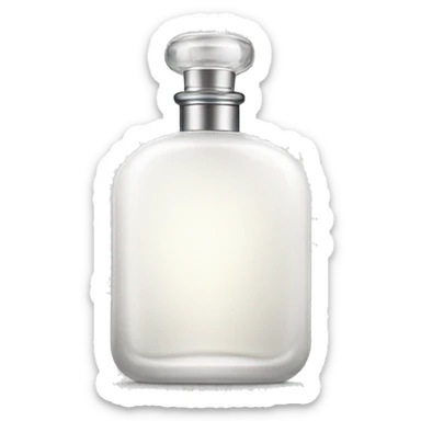 white perfume bottle sticker