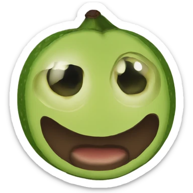 Aguacate con ojos  sticker