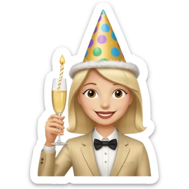 una festa di compleanno sticker