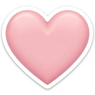 Cœur rose pastel emoji sticker