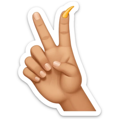 hand making an L shape with a finger and thumb  sticker