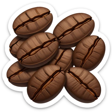 coffee beans sticker