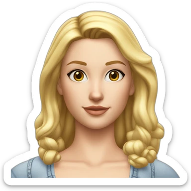 Sims+4+Nancy+Landgraab-Woman-blonde-hair-perfectly-centered+golden-ratio sticker
