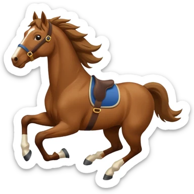 horse running sticker