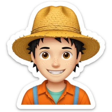 Ace from one piece sticker