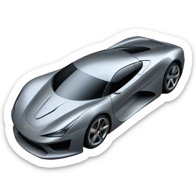 supercar side view sticker