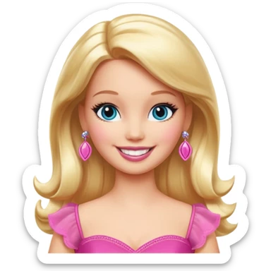 lav en barbie mariposa fe i fuld figur sticker