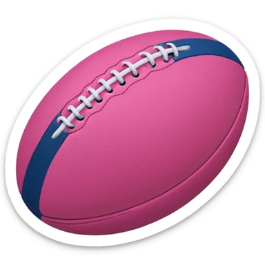 Rugby pink ball sticker