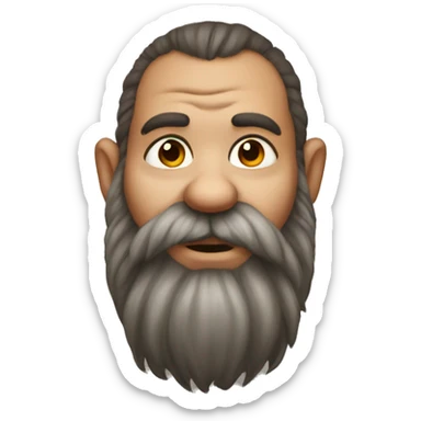 Dwarf with nose ring sticker