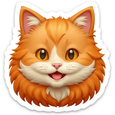 Kitty giggle sticker
