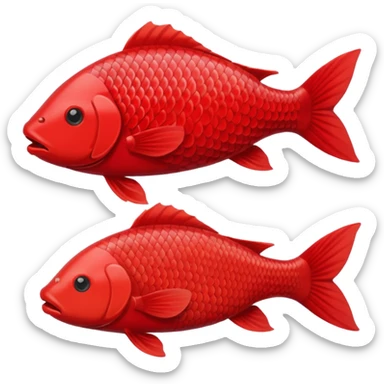 Red carp sticker
