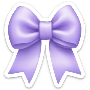 Pastel purple bow sticker