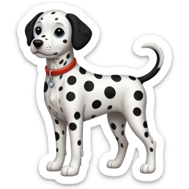 Dalmatian dog full body sticker