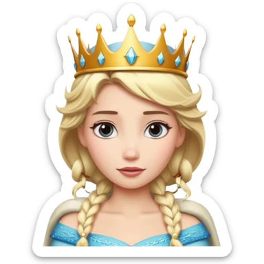 Crown 👑 and Elsa sticker