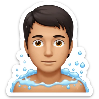 hair wash men  sticker