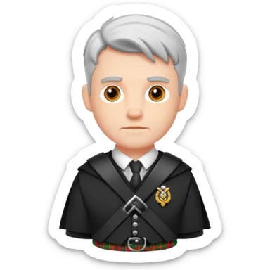 Scottish Man wearing kilt sticker