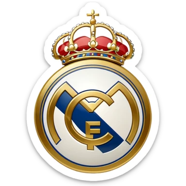 Real Madrid escudo real sticker