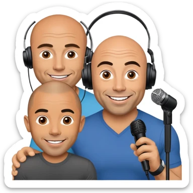 generate realistic detailed joe rogan podcast sticker