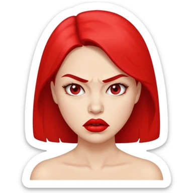 Beautiful woman angry and sick of idiots sticker