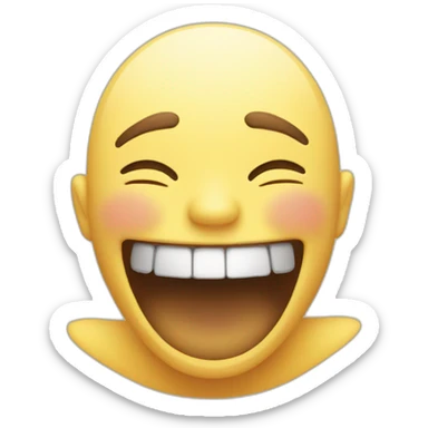 An emoji showing extreme happiness  sticker
