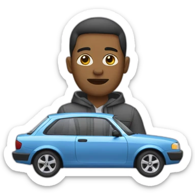 take a car-person sticker