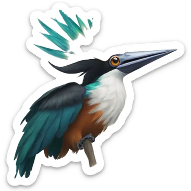 Bird of paradise sticker
