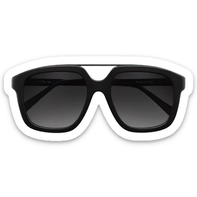 Black prada sunglasses no man sticker