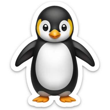 Pinguino con pijama sticker