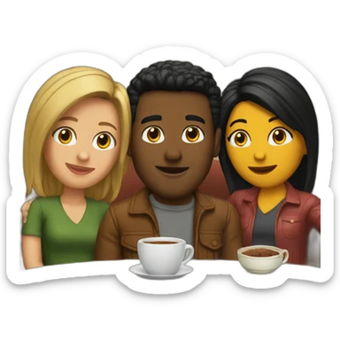 Friends central perk sticker