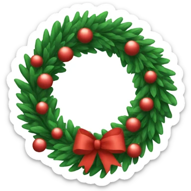 christmas wreath  sticker