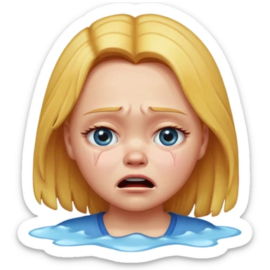 Girl name chucky crying and flooding the place sticker