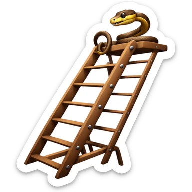 snake on a ladder sticker