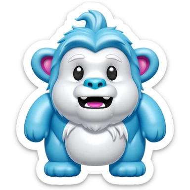 jeff koons yeti inflatable pinata sticker