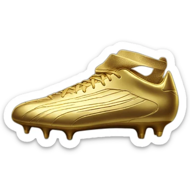 golden football boot sticker