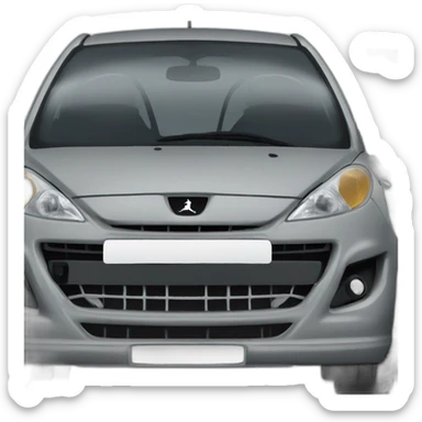 Peugeot 207 grise sticker