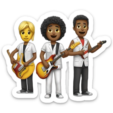 health-music-band sticker