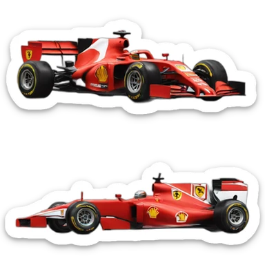 f1 cars ferrari sticker