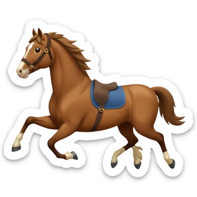 horse running sticker