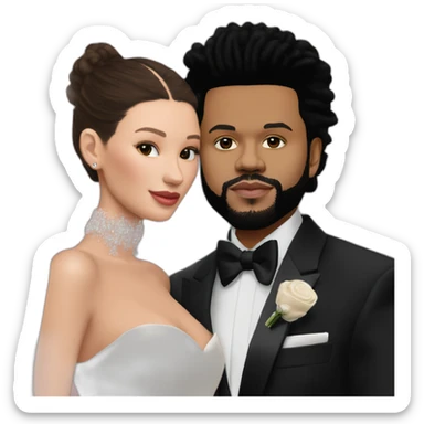 the weeknd marrying bella hadid sticker