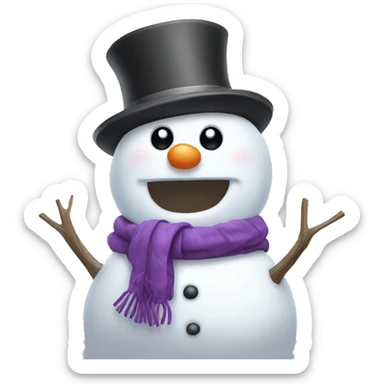 Snowman sticker