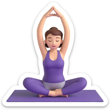yoga pose sticker