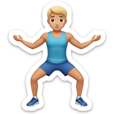 shrugs exercise sticker