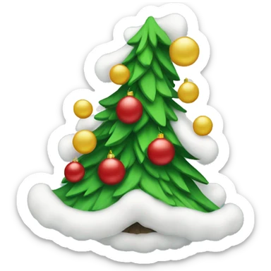 Christmas tree sticker