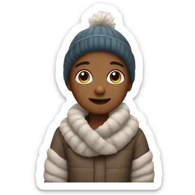Cozy winter vibes sticker